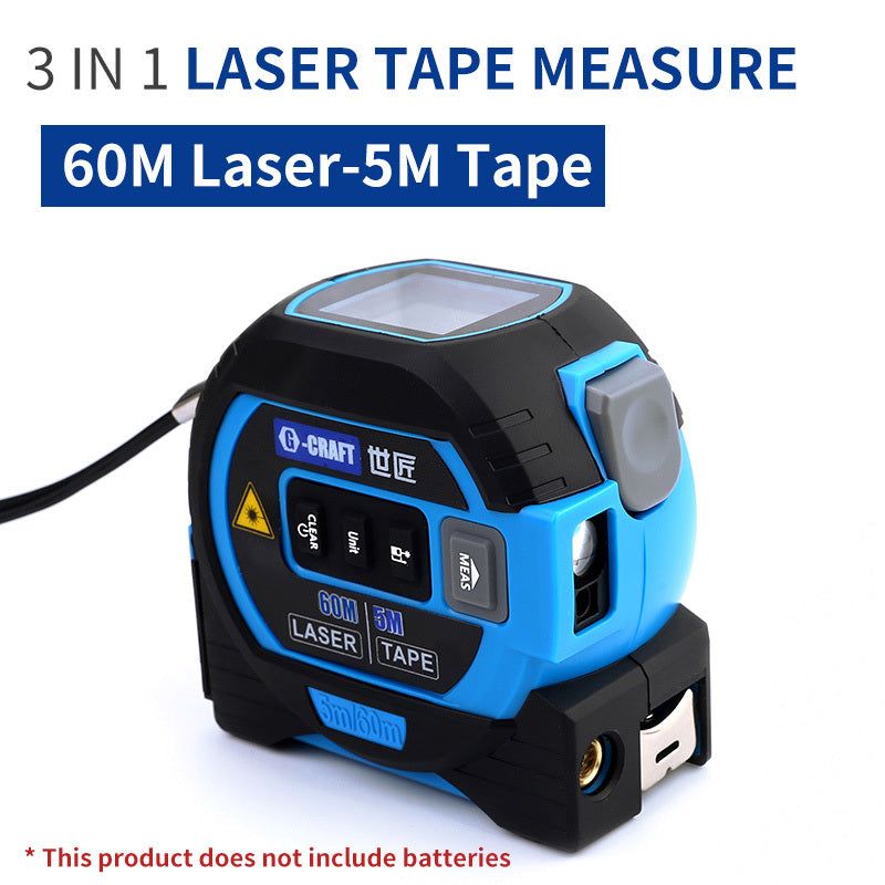 3 In 1 Laser Tape Measure Rangefinder 5m Tape