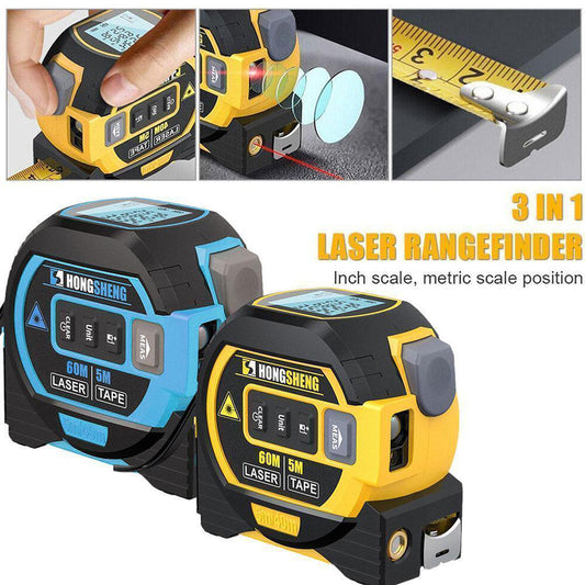 3 In 1 Laser Tape Measure Rangefinder 5m Tape