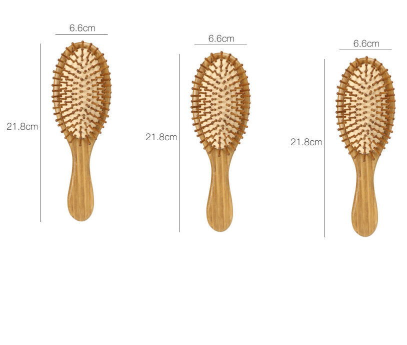 Bamboo Cushion Massage brush Carbonized Bamboo Comb