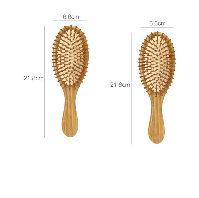 Bamboo Cushion Massage brush Carbonized Bamboo Comb